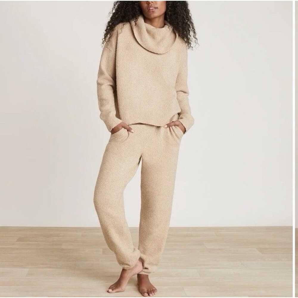 BAREFOOT DREAMS EcoChic Jogger Pant - Soft Camel - Sz. Small - NWT - Ret $126